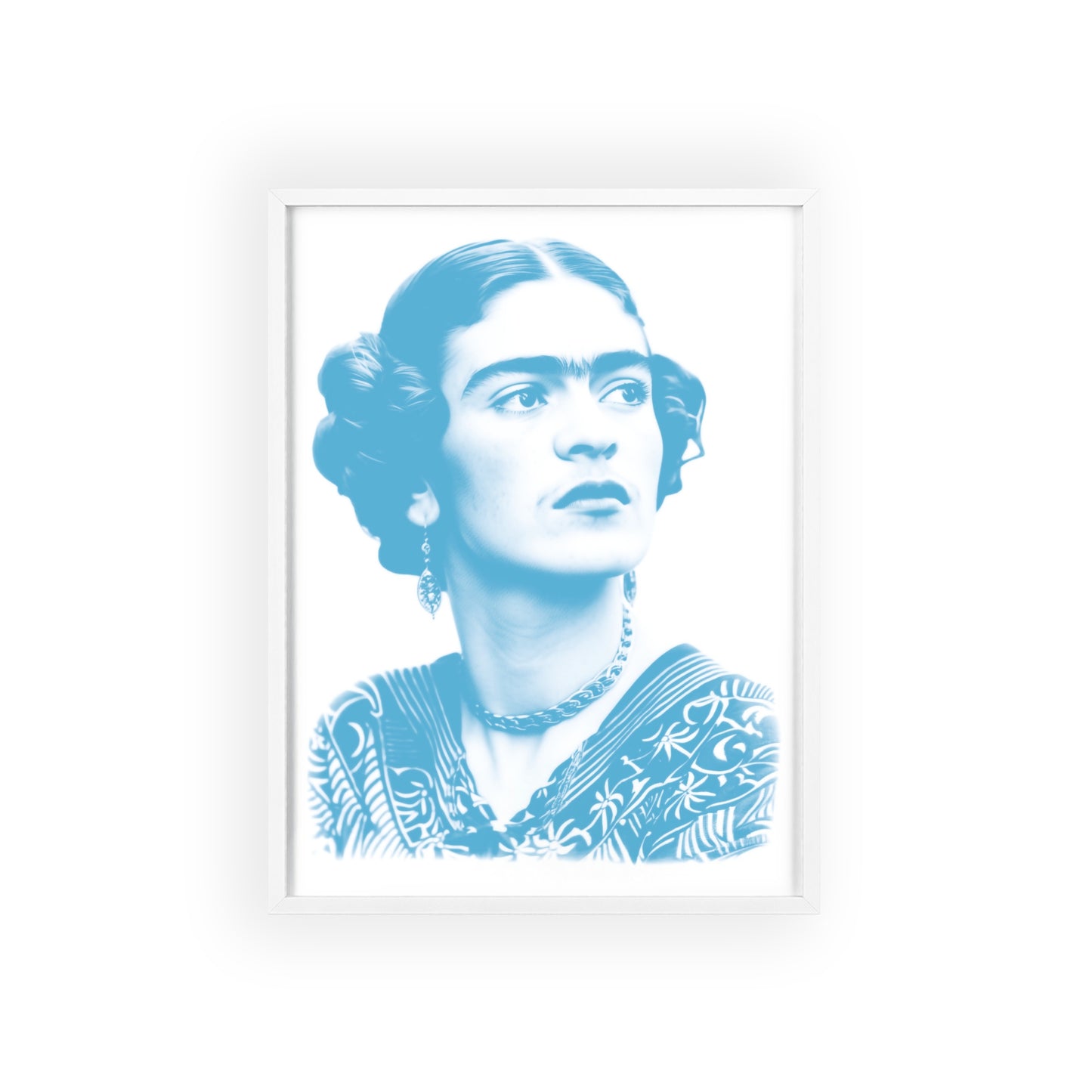 Frida en cyan - Portrait