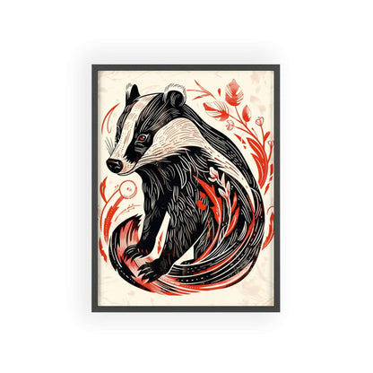 The Badger Poster! Modern home decor with powerful energy. Unleash your wild side. Shop now!