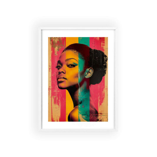 Global Glamour: Iconic Women in Pop Art wall art poster featuring vibrant and empowering images of women from around the world