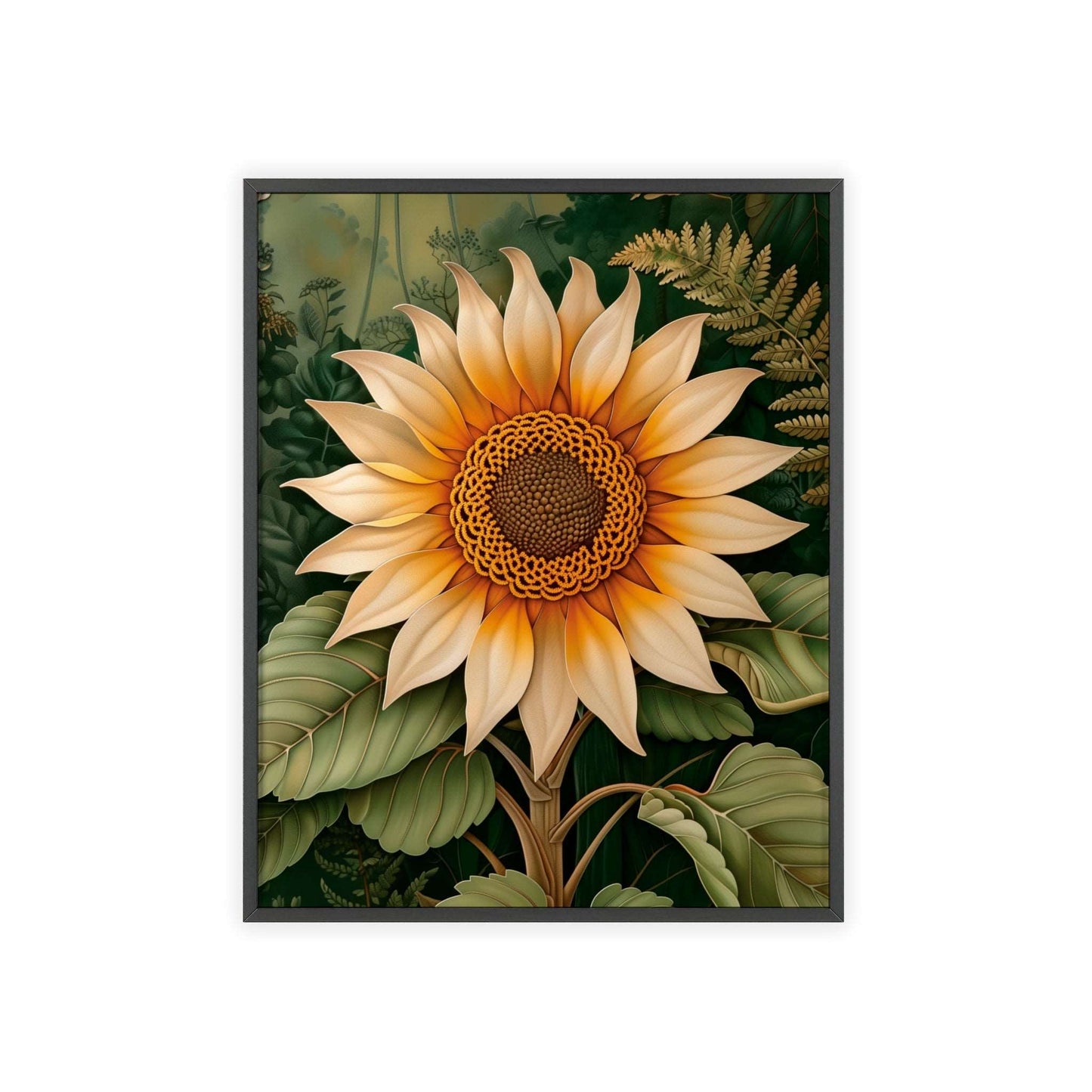 Vintage Sunflower framed wall art - Flower Parade Collection