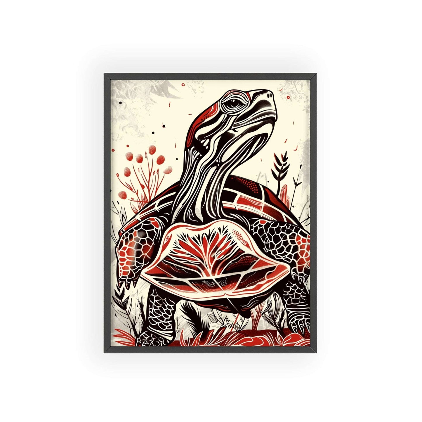 a stylish touch to your home with The Turtle, a modern wall art piece