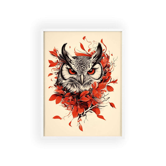 the Owl - Mystical Red