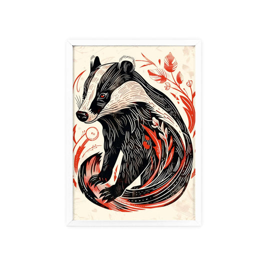 The Badger Poster! Modern home decor with powerful energy. Unleash your wild side. Shop now!