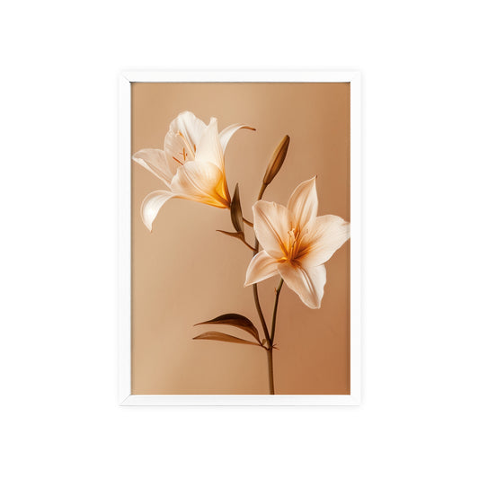 Vintage Lilies framed wall art - Flower Parade Collection