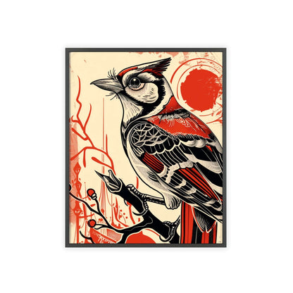 Embrace the majestic energy of the Jay with our original vector framed poster