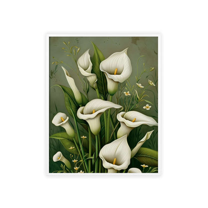 Vintage Calla Lilies framed wall art - Flower Parade Collection