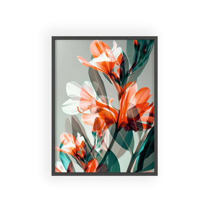 This stunning flower poster showcases the beauty of Freesia, known for its sweet fragrance and colorful blossoms