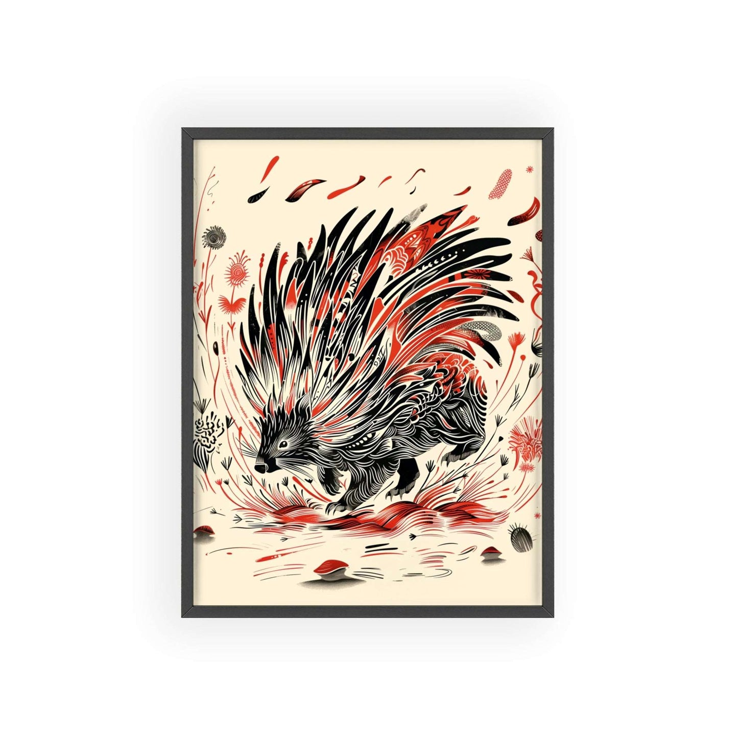 Embrace the spirit of resilience with The Porcupine, a captivating addition to the Mystical Beasts collection