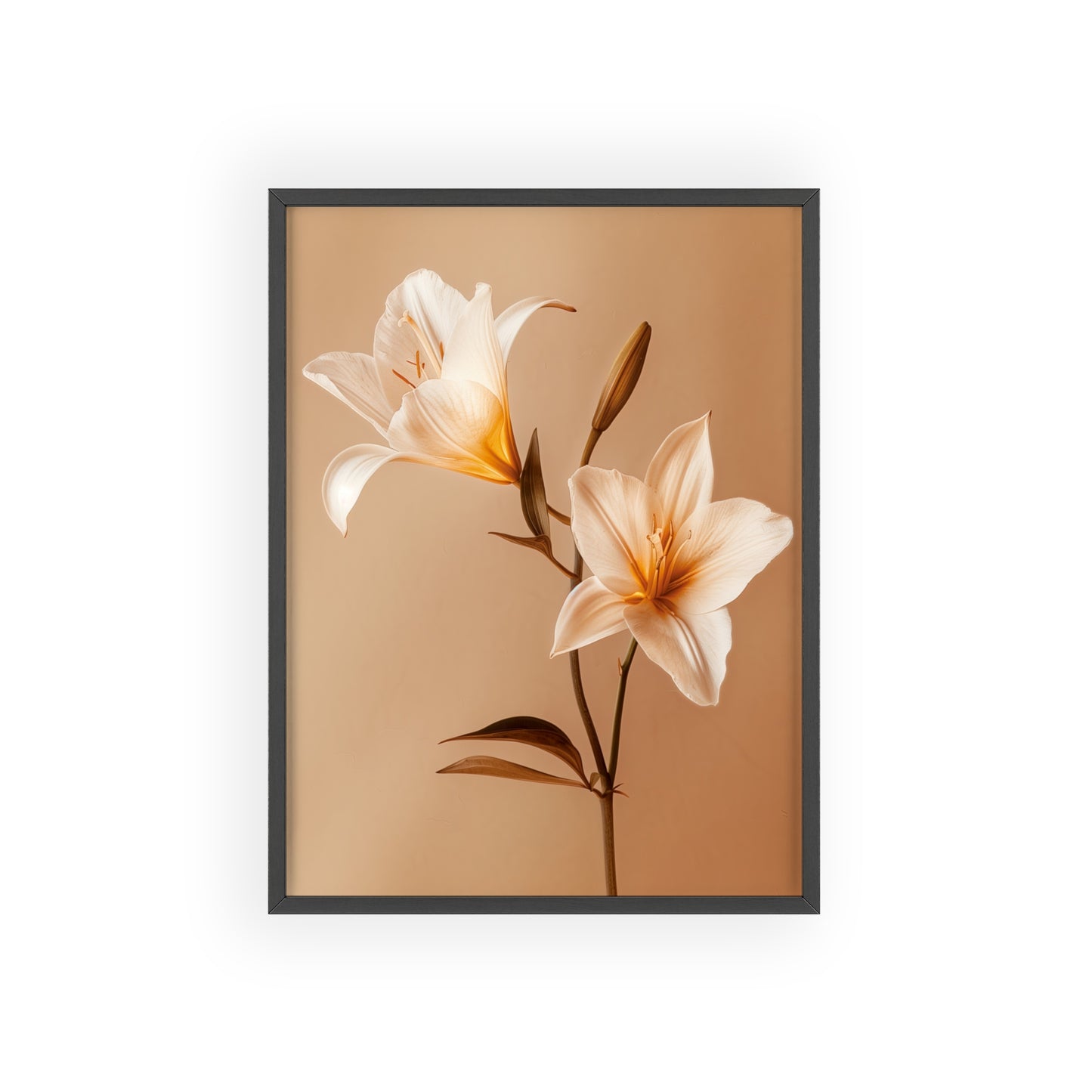 Vintage Lilies framed wall art - Flower Parade Collection