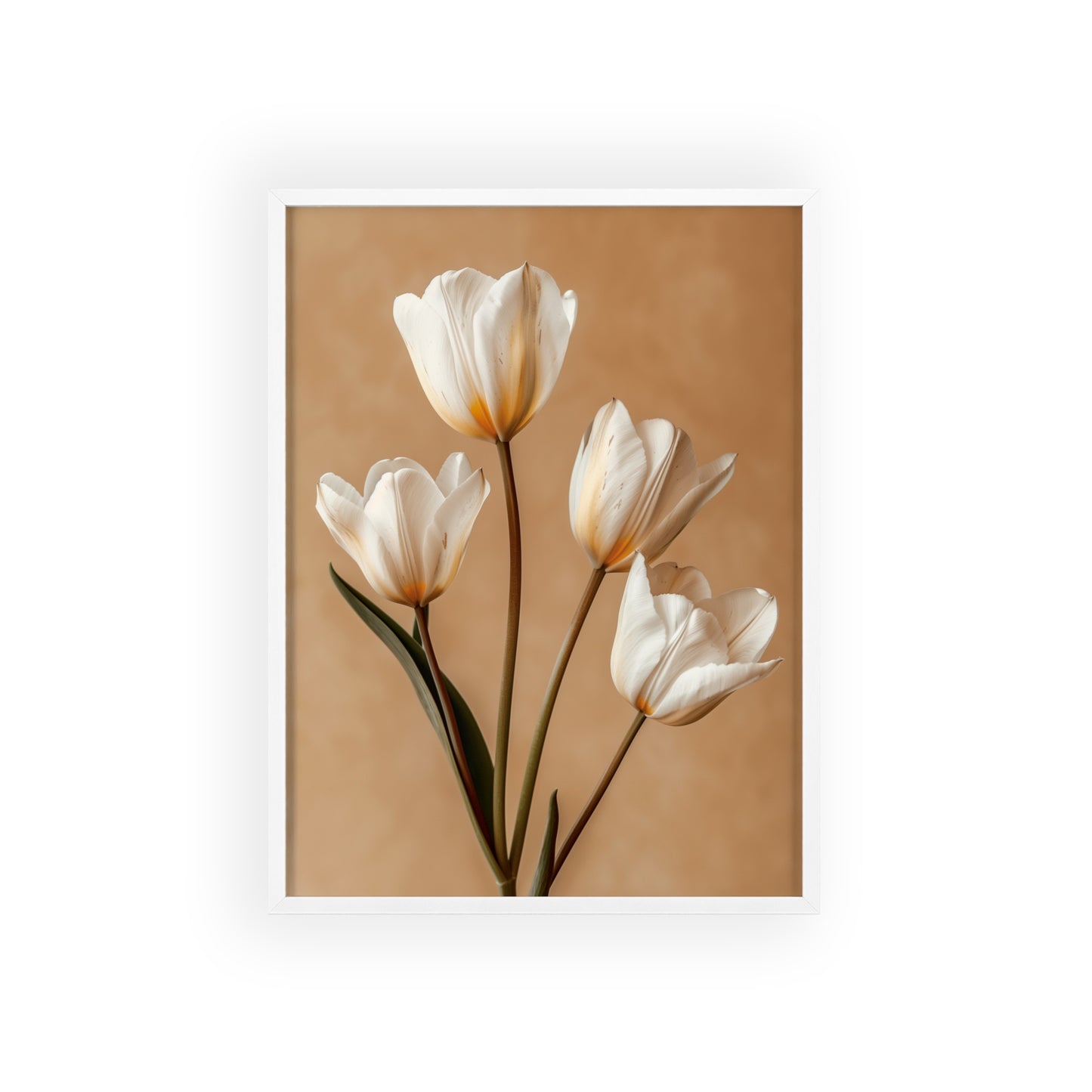 "Vintage Tulips framed wall art - Flower Parade Collection"