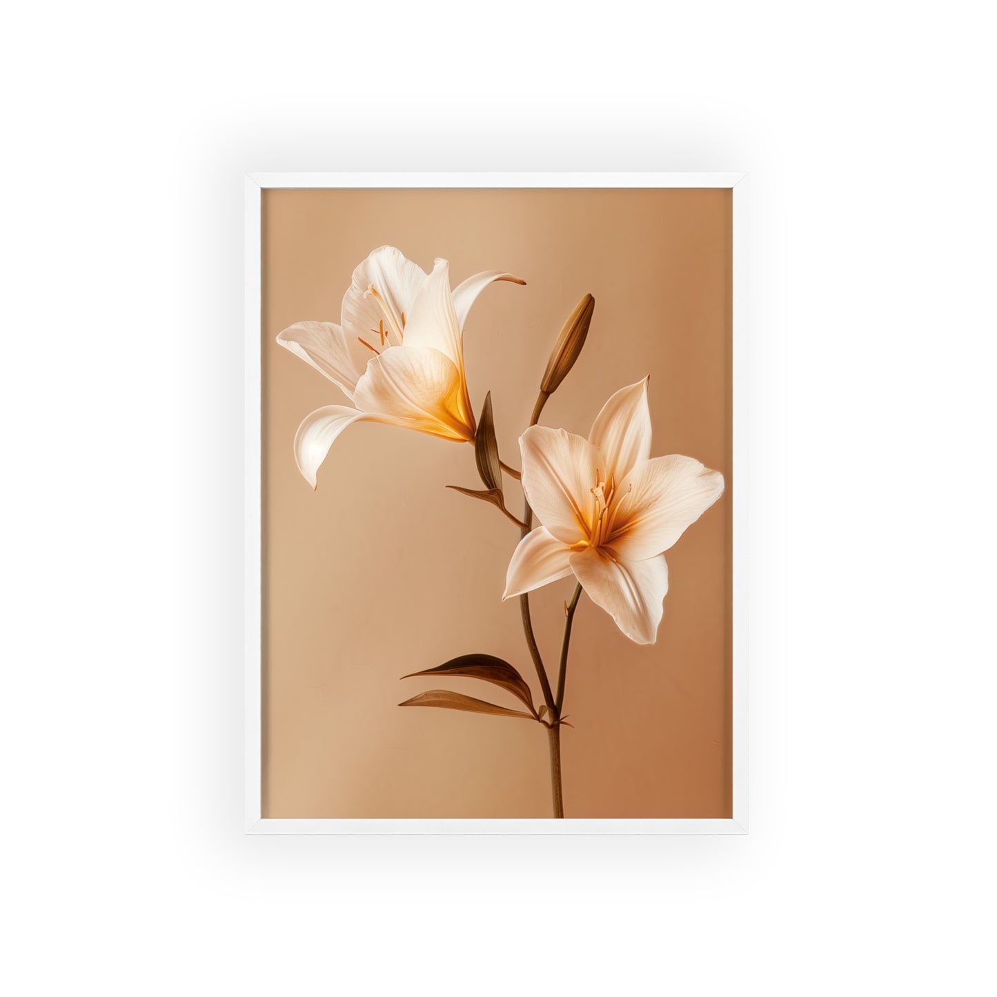 Vintage Lilies framed wall art - Flower Parade Collection