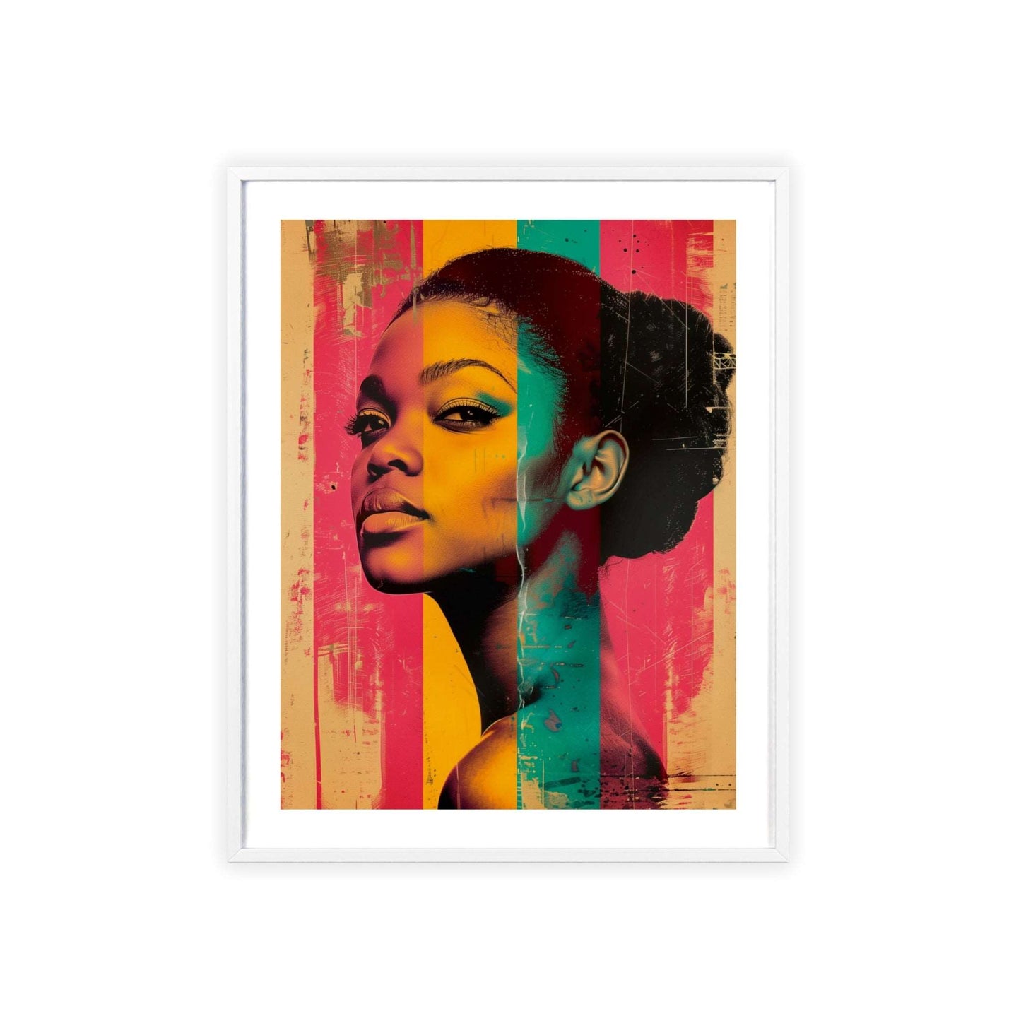 Global Glamour: Iconic Women in Pop Art wall art poster featuring vibrant and empowering images of women from around the world