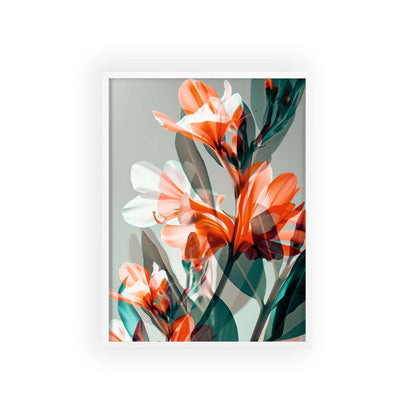 This stunning flower poster showcases the beauty of Freesia, known for its sweet fragrance and colorful blossoms