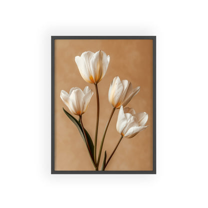 "Vintage Tulips framed wall art - Flower Parade Collection"