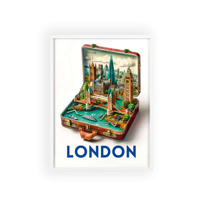 Experience the timeless elegance of London with our beautifully designed travel poster that will add a touch of charm to any home decor