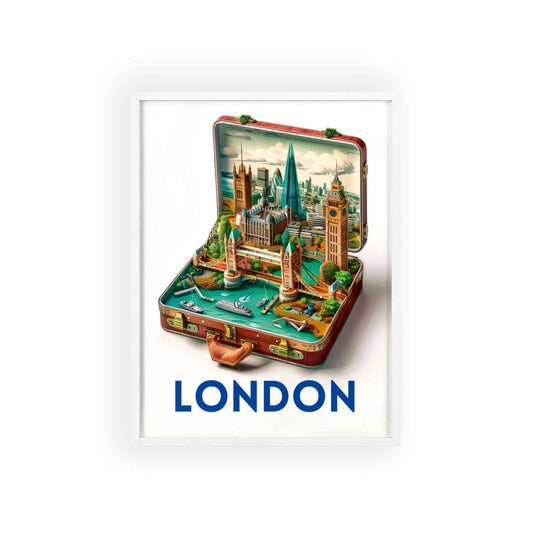 Experience the timeless elegance of London with our beautifully designed travel poster that will add a touch of charm to any home decor