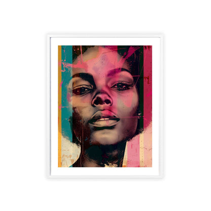 Colorful pop art portrait celebrating the beauty of diverse women from around the world, ideal for adding a modern touch to home decor