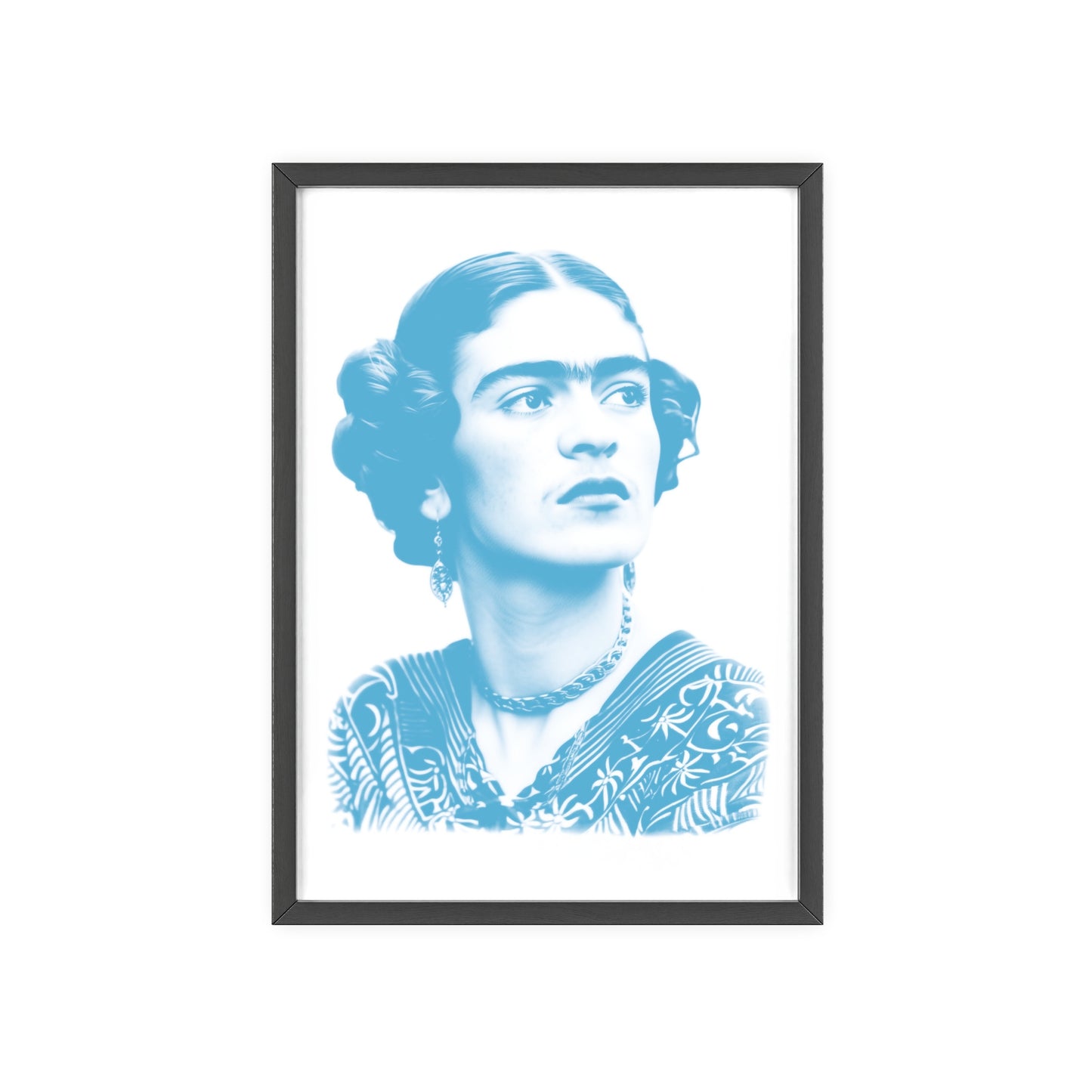 Frida en cyan - Portrait