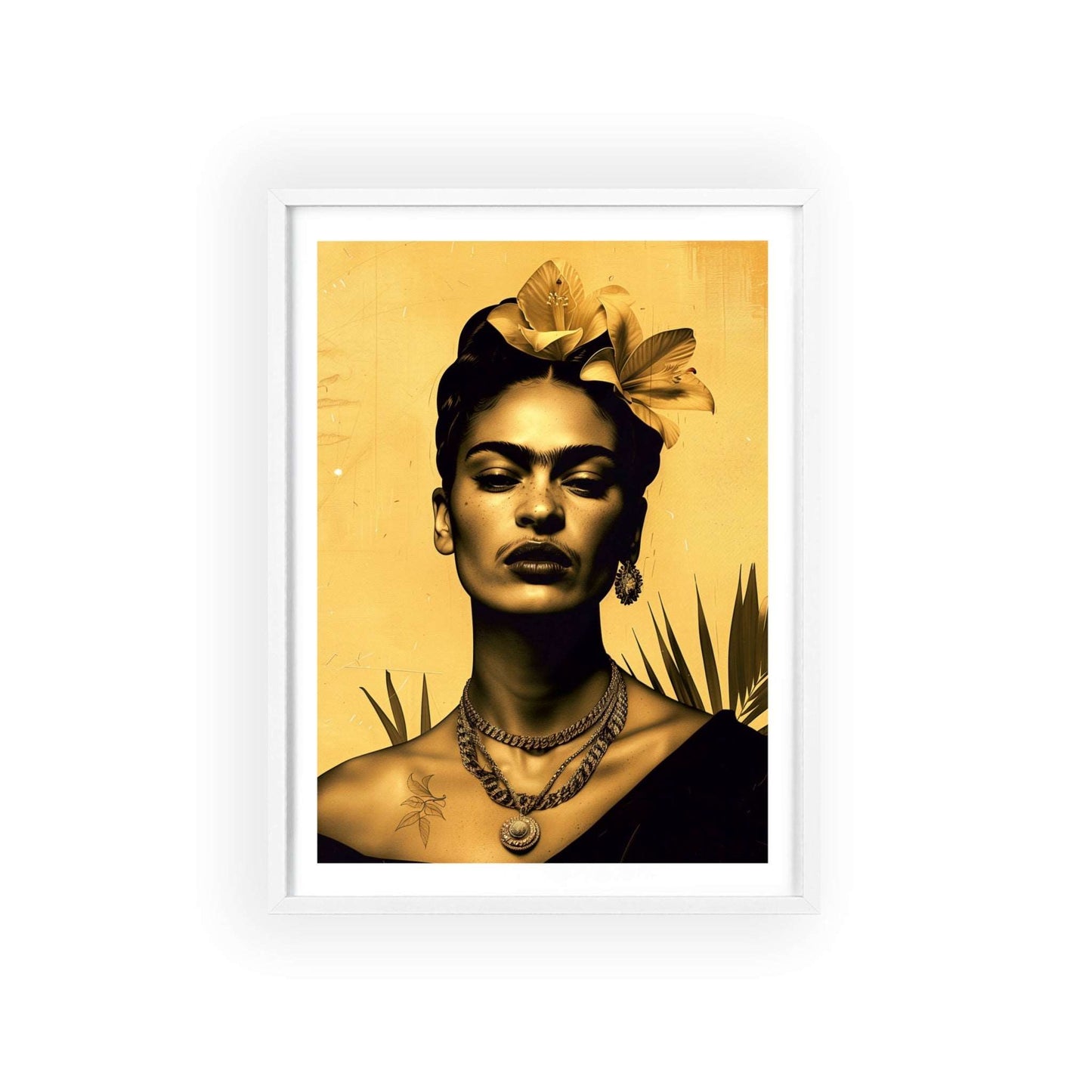 Frida Kahlo Portrait in Coyoacan - Vintage Art Print