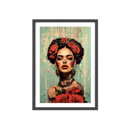 Must-Have Frida Kahlo Wall Art! Vibrant & modern portrait adds a touch of elegance. Shop now!