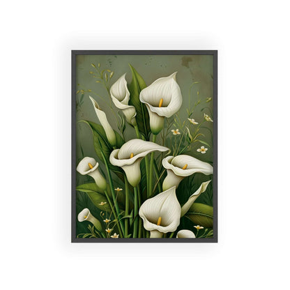 Vintage Calla Lilies framed wall art - Flower Parade Collection