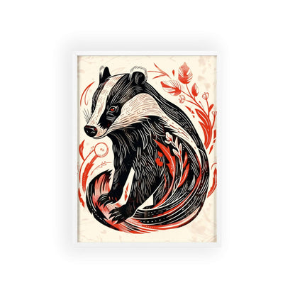 The Badger Poster! Modern home decor with powerful energy. Unleash your wild side. Shop now!