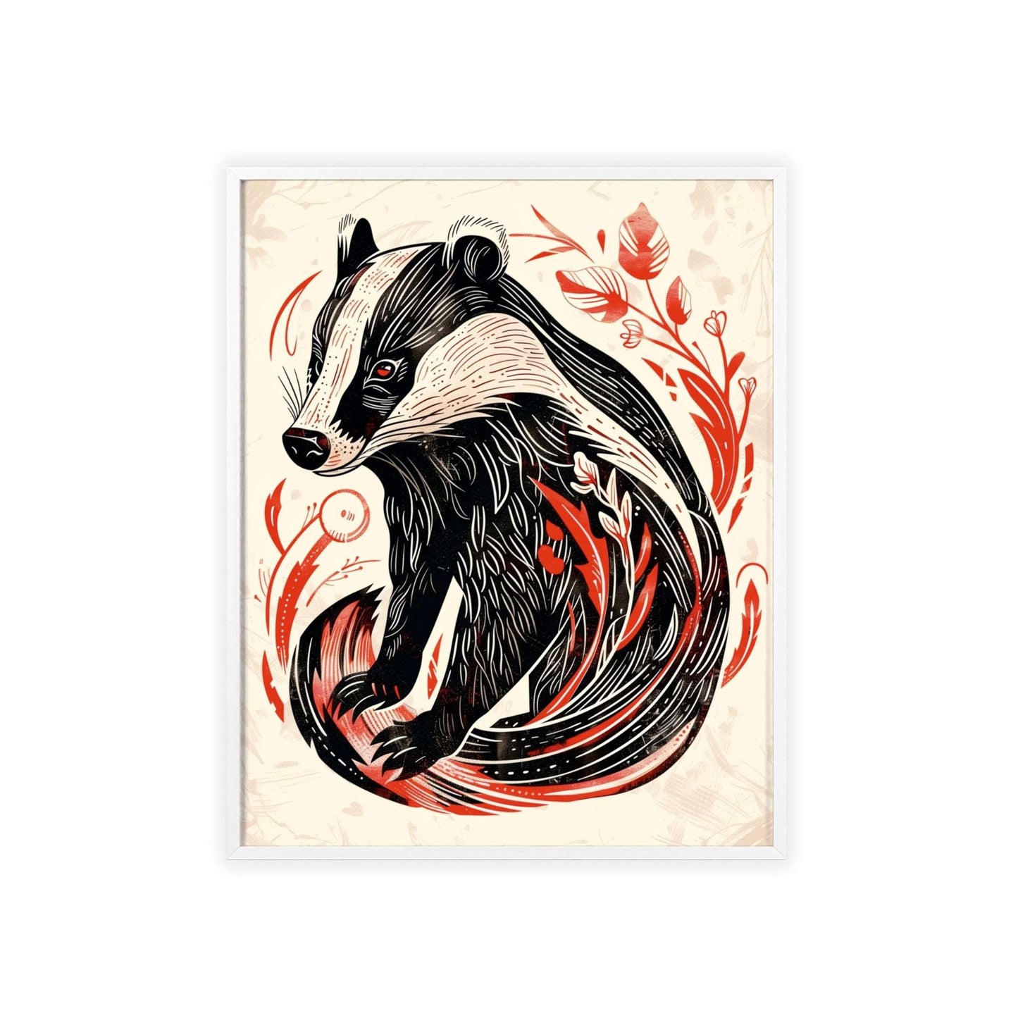 The Badger Poster! Modern home decor with powerful energy. Unleash your wild side. Shop now!