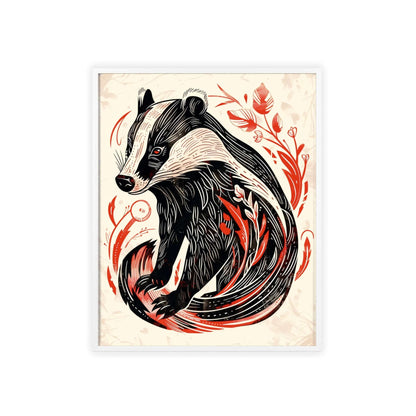 The Badger Poster! Modern home decor with powerful energy. Unleash your wild side. Shop now!