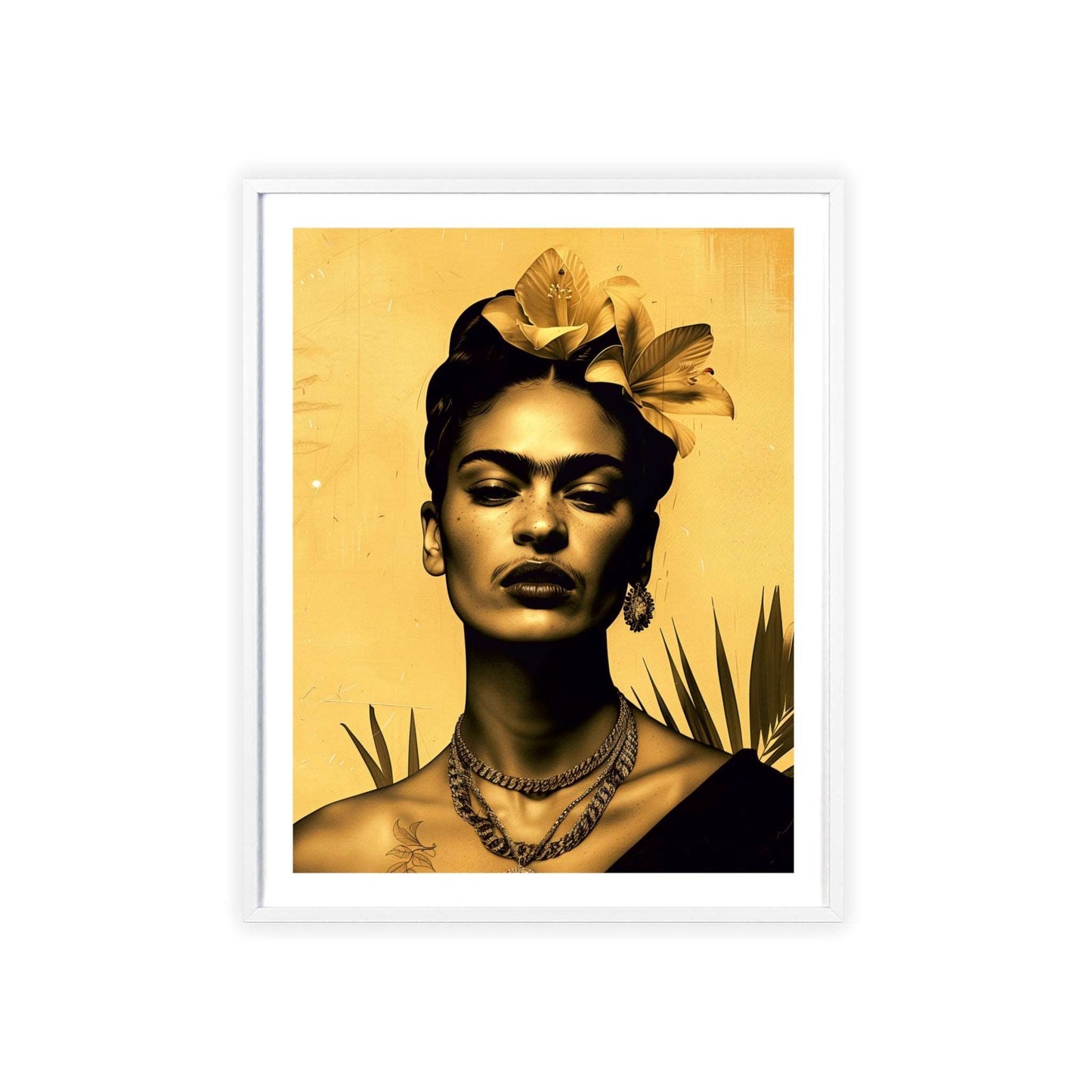 Frida Kahlo Portrait in Coyoacan - Vintage Art Print