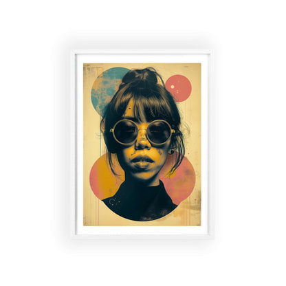 Retro pop art portrait of woman inspired by Tokyo fashion