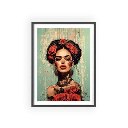 Must-Have Frida Kahlo Wall Art! Vibrant & modern portrait adds a touch of elegance. Shop now!