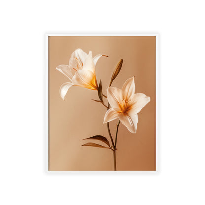 Vintage Lilies framed wall art - Flower Parade Collection