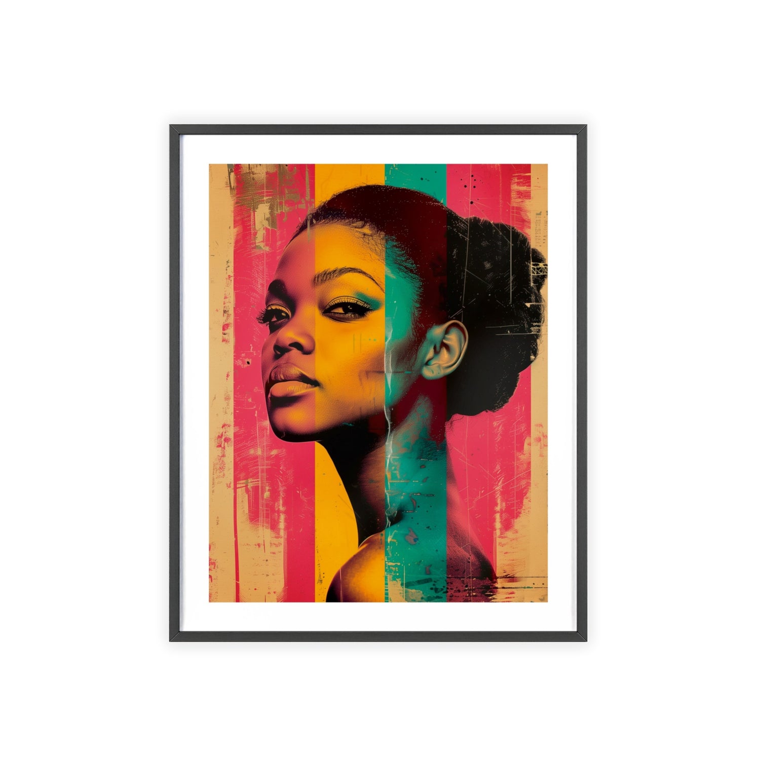 Global Glamour: Iconic Women in Pop Art wall art poster featuring vibrant and empowering images of women from around the world