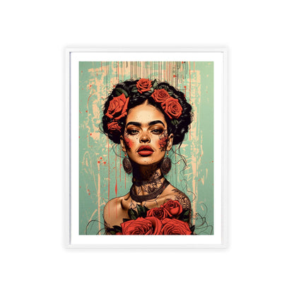 Must-Have Frida Kahlo Wall Art! Vibrant & modern portrait adds a touch of elegance. Shop now!