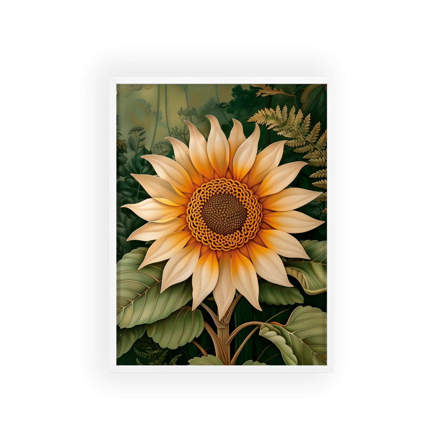 Vintage Sunflower framed wall art - Flower Parade Collection