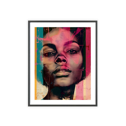 Colorful pop art portrait celebrating the beauty of diverse women from around the world, ideal for adding a modern touch to home decor