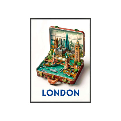 Experience the timeless elegance of London with our beautifully designed travel poster that will add a touch of charm to any home decor