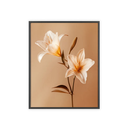 Vintage Lilies framed wall art - Flower Parade Collection