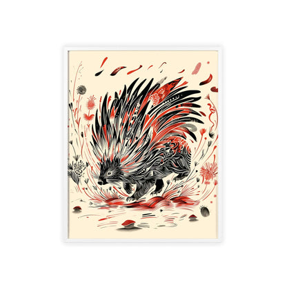 Embrace the spirit of resilience with The Porcupine, a captivating addition to the Mystical Beasts collection