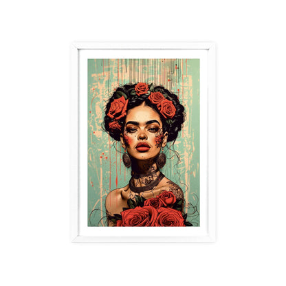 Must-Have Frida Kahlo Wall Art! Vibrant & modern portrait adds a touch of elegance. Shop now!