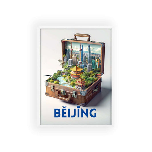 Stunning Beijing travel poster enhancing home decor with elegant wall art, capturing the city's charm and evoking memories and future adventures
