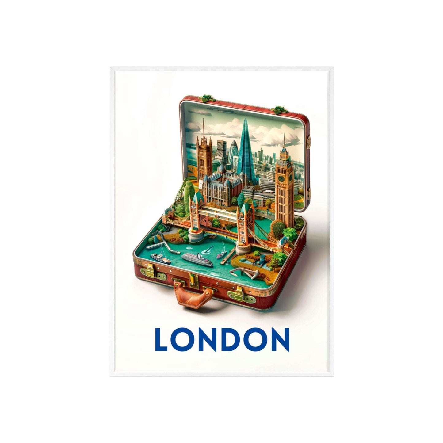 Experience the timeless elegance of London with our beautifully designed travel poster that will add a touch of charm to any home decor