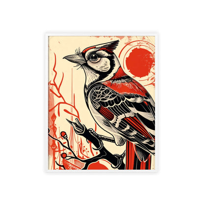 Embrace the majestic energy of the Jay with our original vector framed poster