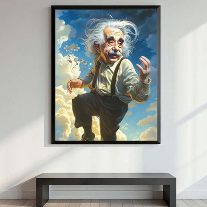 Bring the genius of Albert Einstein to your walls with this vibrant pop art poster.