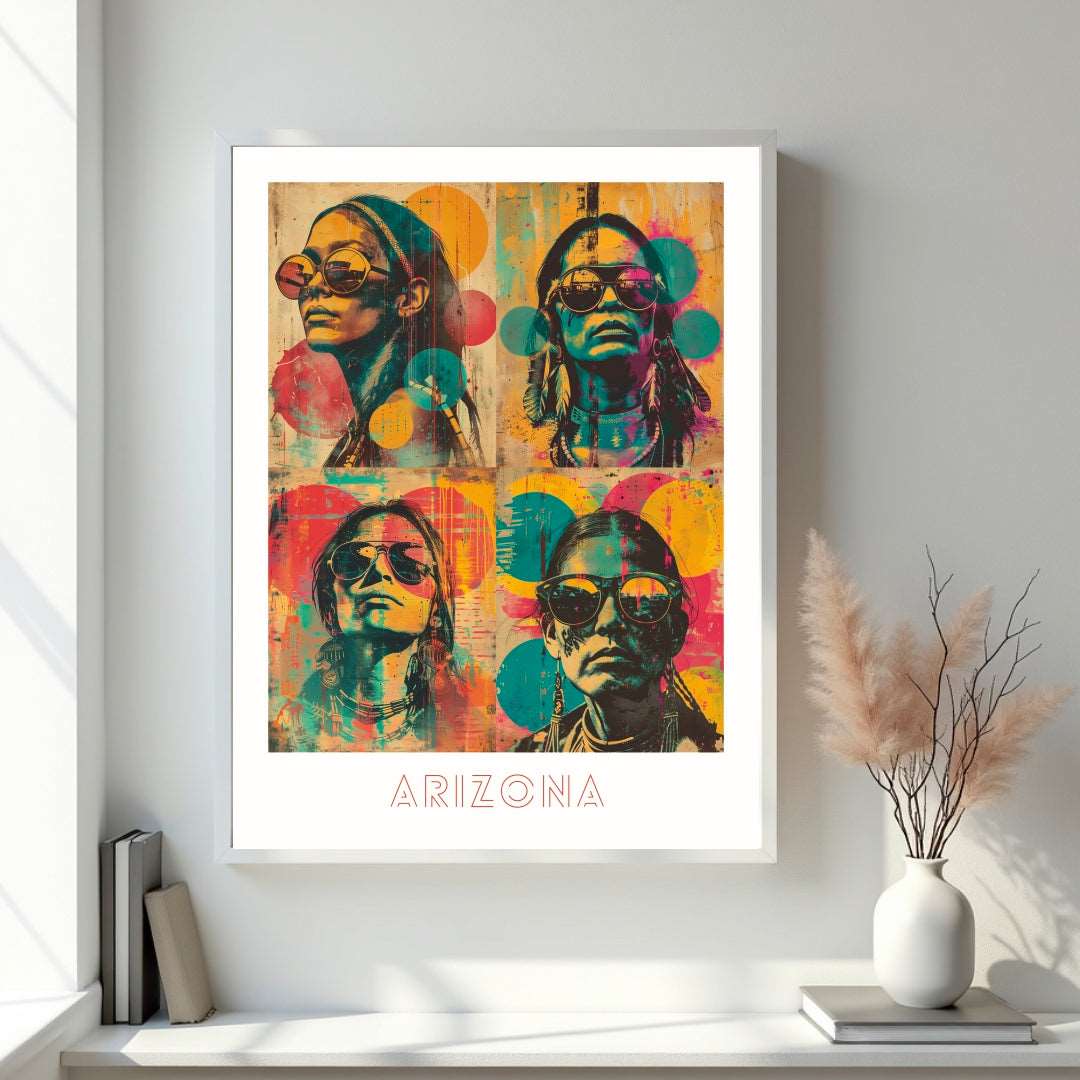 Experience a vibrant celebration of women's empowerment and liberation with our Arizona poster.