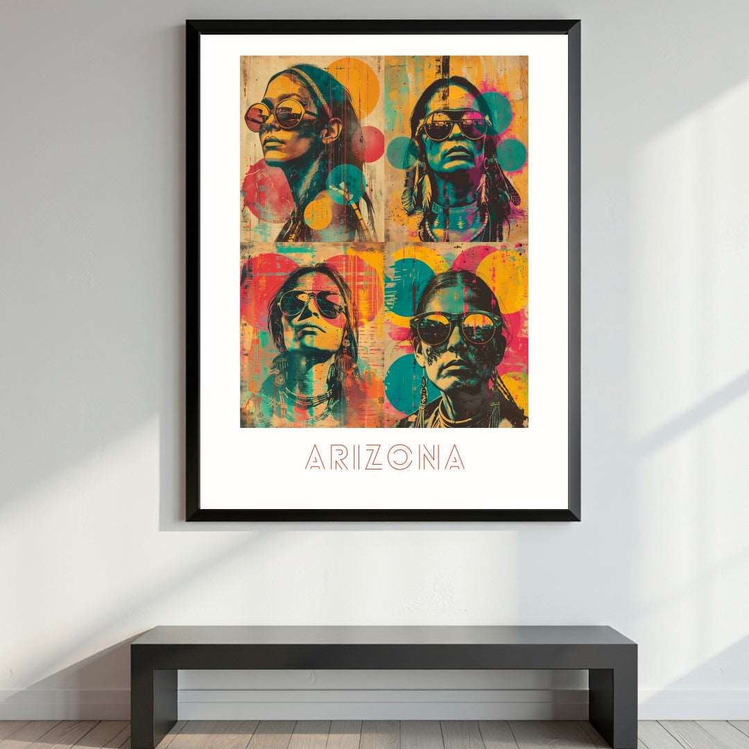 Experience a vibrant celebration of women's empowerment and liberation with our Arizona poster.