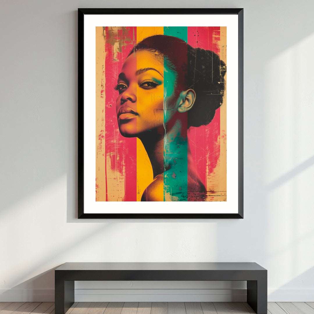 Unlock the power of Caribbean beauty with our striking Global Glamour: Iconic Women in Pop Art.