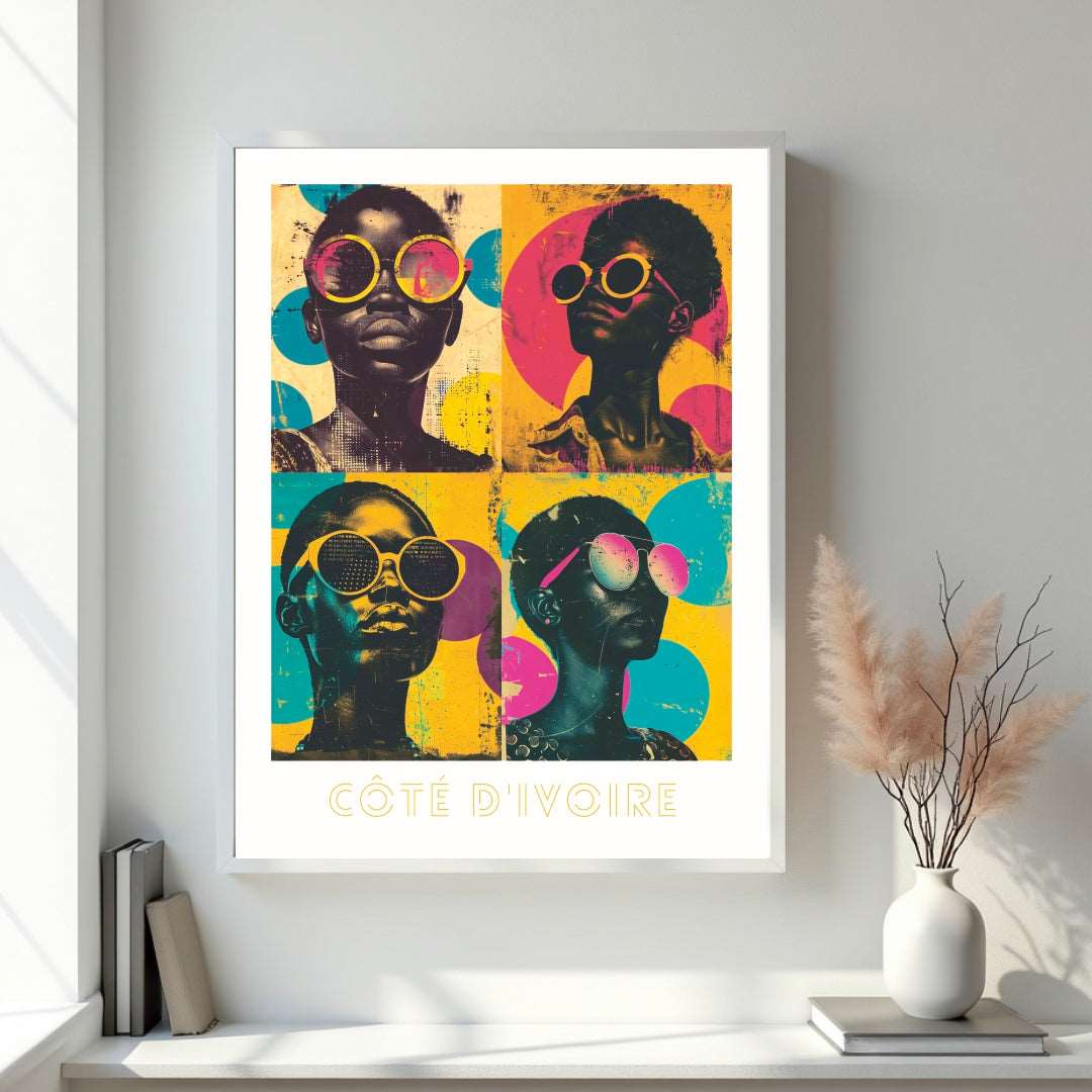 Bring boldness and empowerment to your space with Cote d'Ivorie wall art.