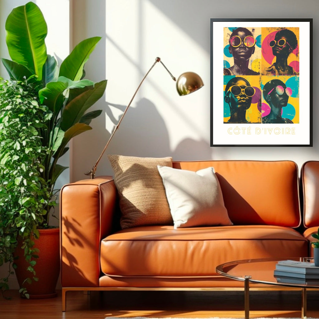 Bring boldness and empowerment to your space with Cote d'Ivorie wall art.